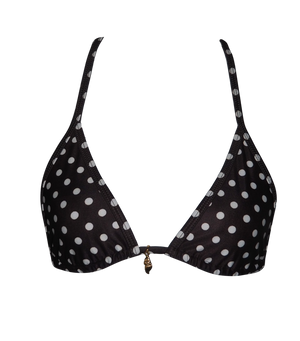 Triangle Bikini top cheely bikini bottom polka dots