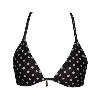 Triangle Bikini top cheely bikini bottom polka dots