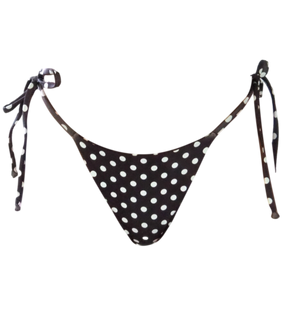 Triangle Bikini top cheeky bikini bottom polka dots