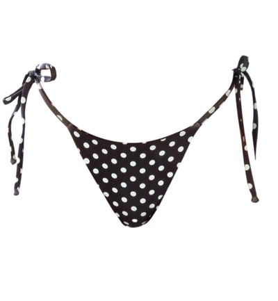 Triangle Bikini top cheeky bikini bottom polka dots