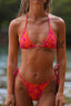 Triangle Bikini top cheeky bikini bottom flower print