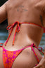 Triangle Bikini top cheeky bikini bottom flower print