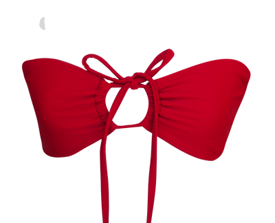 bella bandeau bikini top in red_1_-2